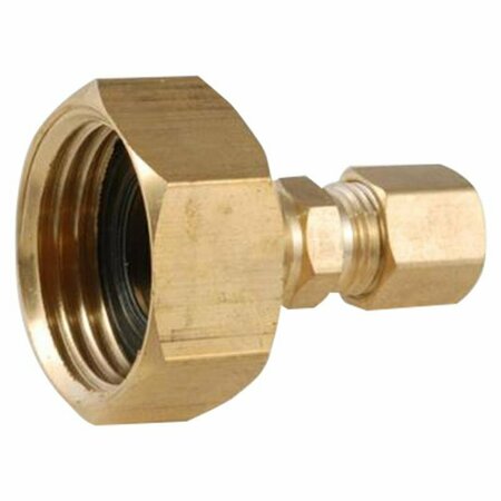 ANDERSON METALS 3/4 in. Female Hose X 1/4 in. D Male Flare Brass Elbow 57499-0412AH
